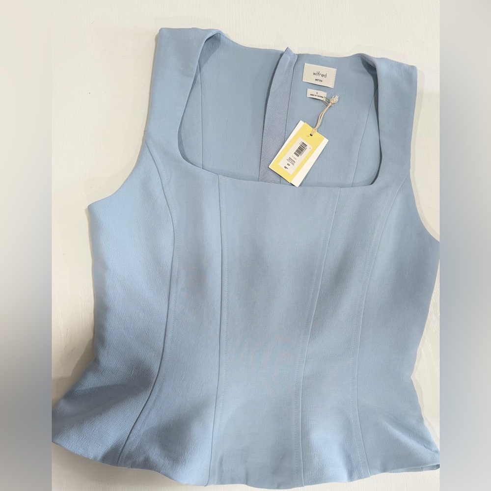 Wilfred Light Blue Sleeveless Top